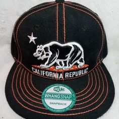 Brand New Snapback Cali Cap.By Whang King Hat, Vans Warped Tour, Baseball Snapback, Adidas Hat, Nike Hat, Nba Hats, Black Beanie, Purple Guy, Cap Men