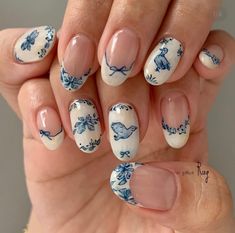 Milky Nails, Hello Nails, Summery Nails, Her Nails, March 25, Funky Nails, Pretty Acrylic Nails, Floral Nails, Chic Nails