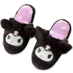 PRICES MAY VARY. ❤Anime Plush Slippers for indoor. One-size-fits-most. ❤durable synthetic sole. ❤Soft plush furry material make your feet comfortable and warm at home during winter. ❤Adorable design make them great gifts for birthdays and Christmas for your kids or friends. ❤After sales service: If you have any question after receiving the product, please feel free to contact us by email, we will be glad to assist you within 24 hours. · Kuromi Slippers, Sanrio Slippers, Kawaii Slippers, Bedroom Shoes, Slippers For Kids, Food Plushies, Kawaii Pillow, Kawaii Hat, Kawaii Bags