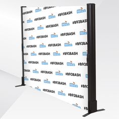 an image of a roll up banner with the name harobab on it