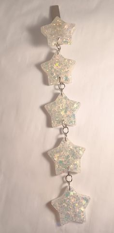 Dangling starry hairclips. Hairclip length about 7.5 inches. Snow Storm, Hair Jewelry, Hair Clips, Hair Accessories, United States, Ships, Hair