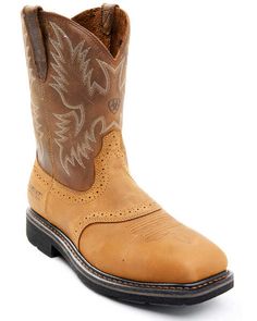 Men's Square Toe Cowboy Boots | Country Outfitter - Country Outfitter Ariat Work Boots Men, Ariat Work Boots, Redback Boots, Saddle Western, Shyanne Boots, Thorogood Boots, Justin Boots Men, Boots Country, Square Toe Cowboy Boots