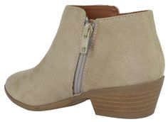 Soda Women Small Short Heel Ankle Boots Side Zipper Booties MUG-S Brand Name: Soda Boots Heel Height: 1.5' (Approx) Color: Light Wheat Beige Boots Style Name: Mug-S Material: Man Made Faux Suede This style runs true to the size. Soda Boots, Beige Boots, Boots Heel, Short Heels, Boots Style, Heel Ankle Boots, Heeled Ankle Boots, Color Light, Fashion Boots