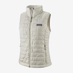 Patagonia Women's Nano Puff Vest-Women's - Clothing - Jackets & Vests-Patagonia-Birch White-XS-Appalachian Outfitters Patagonia Vest, Puff Vest, Fall Clothes, Athletic Outfits, Patagonia Womens, Lining Fabric, Hand Warmers, Panel Siding, Womens Vest