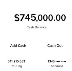 an image of a cash balance with the words $ 75, 000 00