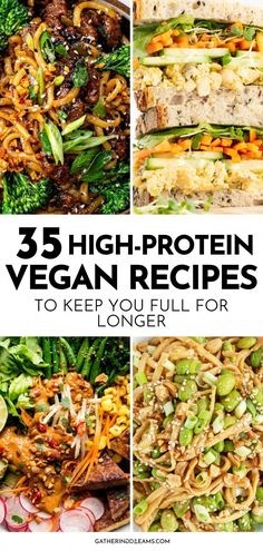 the top five high protein vegan recipes to keep you full for longer