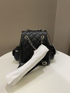 Chanel 23K Quilted Triple Duma BackpackBlack Caviar LGHWSize 19.5 × 18 × 10 cmSept 2023New w seal tagIncludes full set box, dust bag and receiptPrice now 8500 sgd 6350 usd CN6031-05 High-end Black Backpack, High-end Black Backpack Shoulder Bag, High-end Black Backpack For Daily Use, Luxury Black Leather School Backpack, Luxury Black Backpack For School, Luxury Black School Backpack, Quilted Wallet, Black Caviar, Blue Jacket