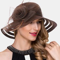 forbusite kentucky derby women hats forbusite Translucent Material, Church Hats, Cloche Hat, Kentucky Derby, Ultra Violet, Kentucky, Derby, Your Skin, Going Out