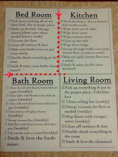 the bathroom rules are shown in red and white, with arrows pointing to each room