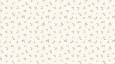 a white and blue flowered wallpaper with small blue flowers on the bottom half of it