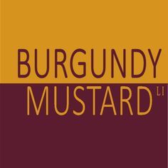 the logo for burgundy mustardd