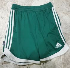 NICE CLASSIC 2012 ADIDAS CLIMACOOL GREEN AND WHITE SOCCER SHORTS MEN'S SIZE MEDIUM. Condition is "Pre-owned". Shipped with USPS First Class. Awesome classic Adidas Climacool soccer shorts in men's size medium. These are true soccer shorts and DO NOT have pockets. They do have a drawstring. Overall condition is good with normal wear. Please review all pictures. Bid with confidence as I normally ship a day after payment is received. I'm willing to accept offers and ship internationally. Please rev Green Athletic Shorts With Built-in Shorts For Sports, Green Athletic Shorts For Sports Events, Adidas Green Sports Shorts, Adidas Green Sporty Shorts, Adidas Sporty Green Shorts, Sporty Green Adidas Shorts, Casual Green Adidas Shorts, Adidas Green Shorts, Classic Adidas