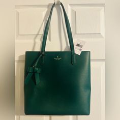 Tote Was Only Used Once Bi-Fold Wallet Has Never Been Used. Nwt Color Is Deep Jadegreat Transition Bag To Fall Kate Spade Green Bag For Daily Use, Kate Spade Green Leather Shoulder Bag, Classic Kate Spade Green Shoulder Bag, Classic Green Kate Spade Shoulder Bag, Designer Green Bag With Interior Card Slots, Designer Green Bags With Interior Card Slots, Kate Spade Green Office Bag, Luxury Green Kate Spade Shoulder Bag, Green Kate Spade Office Bag