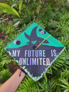 a graduation cap that says, my future is unlimted