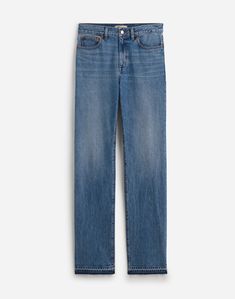 The Rail Straight Jean | Madewell 100 Percent, Straight Jeans, Cotton Fiber, Old School, Madewell, Top Brands, Straight Leg, High Waisted, Luxury Fashion