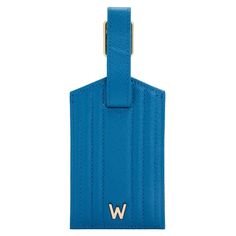 Blue Leather Travel Accessories, Blue Travel Accessories With Luggage Sleeve For Weekend Trips, Blue Rectangular Travel Accessories For Travel, Blue Rectangular Travel Accessories, Blue Rectangular Luggage Tag, Rectangular Blue Luggage Tag With Sleeve, Blue Rectangular Luggage Tag Gift, Blue Rectangular Luggage Tag For Gift, Rectangular Blue Luggage Tag For Gifts