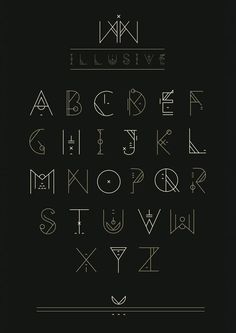 a black and white poster with the letters in different styles, sizes and font options