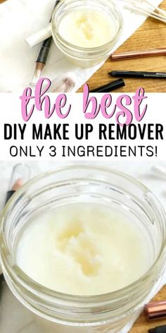 Makeup & Beauty // DIY makeup remover. Eye Makeup Remover Diy, Natural Eye Makeup Remover, Makeup Remover Recipe, Best Eye Makeup Remover, Makeup Remover Balm, Homemade Makeup Remover, Diy Makeup Remover, Natural Makeup Remover, Best Makeup Remover