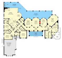 the floor plan for this luxury home