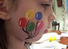 easy face painting for kids - Bing Images Balloon Face, Make Up Designs