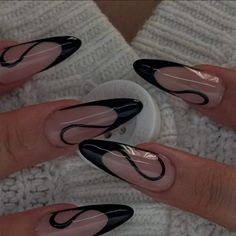 Mixed Nails, Nails Swirl, Nails Abstract, Nails Press Ons, Swirl Nails, Nails French Tip, Nails Fall Nails, Abstract Nails, Nails Y2k