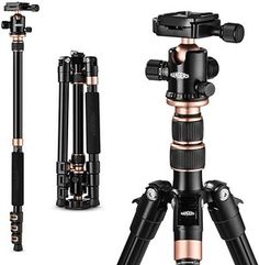 three different types of tripods on a white background