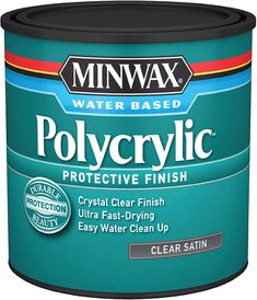 a can of polycrylic clear finish paint