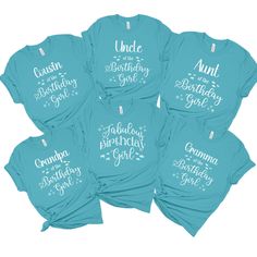 Looking for the perfect Under the Sea shirts? Look no further than group birthday shirts! Our family birthday shirt collection is perfect for birthday pictures of the big day. Whether you're planning a small get-together with friends or hosting a large party, our ocean theme birthday shirts will make sure that everyone has a blast.  PLEASE CHECK THE SIZE CHART IMAGE TO HELP YOU CHOOSE THE BEST FIT! :) WE DO NOT ACCEPT EXCHANGES, RETURNS OR CANCELLATIONS We add our size chart as a reference, so please make sure that you are selecting carefully. Once an order is received it goes into production and we are unable to cancel orders. ♥♥Of course if there is an issue with your order, please message us and we will try our best to fix your issue♥♥  HOW TO ORDER MORE THAN ONE  Select your first shir Blue Summer T-shirt For First Birthday, Customizable Blue T-shirt For First Birthday, Blue Summer Birthday Shirt, Blue Short Sleeve T-shirt For First Birthday, Casual Blue Birthday Tops, Blue Top For Summer Birthday, Blue Shirt For Summer Birthday, Blue T-shirt With Custom Print For Birthday, Casual Blue Tops For Birthday