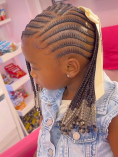 Kid Braided Styles, Empress Braids, Gigi Hairstyles, Kid Hairstyles, Kid Hair, Kids Inspo, Lil Girl Hairstyles, Kid Braid Styles, Birthday Hairstyles