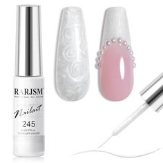 Liner Nail Art, Prep Nails, Glitter Liner, Pink Nail Art, Nail Dryer, Nail Lamp, Gel Liner, Home Salon