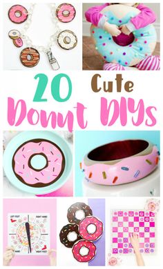 20 cute donut crafts for kids to do with doughnuts and other things