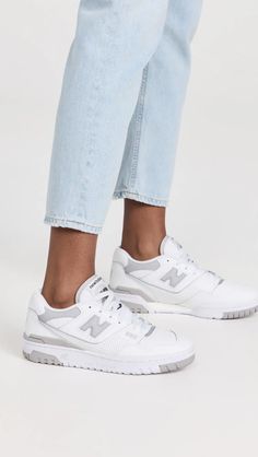 New Balance 550 Sneakers | Shopbop Cowhide Cushions, Casual Sneakers Women, New Balance Sneakers, Sneakers Outfit, New Balance Shoes, Sportswear Women, Sneaker Collection, Sneakers White, Casual Sneakers