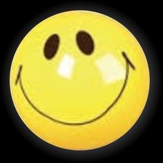 a yellow smiley face with two black eyes