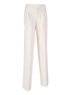 Tweed Trousers Chic Tweed Pants For Workwear, Formal Tweed Bottoms, Elegant Tweed Pants For Business, Gucci Wide-leg Pants For Spring, Gucci Wide Leg Pants For Spring, Tailored Tweed Pants For Formal Occasions, Gucci Formal Pants, Tailored Elegant Pants, Elegant Tailored Structured Pants