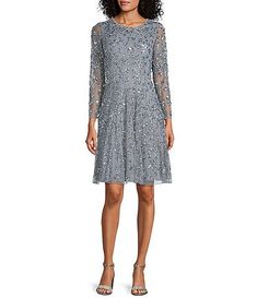 Sale & Clearance Women's Cocktail & Party Dresses | Dillard's Womens Cocktail Attire, October Wedding Guest Outfits, Petite Cocktail Dresses, Pisarro Nights, Cocktail Dresses With Sleeves, Gray Cocktail Dress, Winter Wedding Guest Dress, Below The Knee Dresses, Knee Length Cocktail Dress