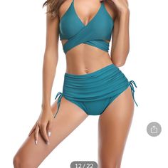 Sz. Xl, Deep Green, Shekini Bikini Bathing Suit, 82%Polyamide 18%Elasthanne Sporty Bathing Suits, Affordable Swimwear, White Bikinis, Swim Bottoms, Deep Green, Women Swimsuits, Bathing Suit, Womens Swim, Push Up