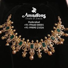 Amarsons Jewellery, Simple Necklace Designs, Indian Wedding Jewelry Sets, Choker Necklace Designs, Wedding Earring, Fancy Jewelry Necklace, Choker Designs