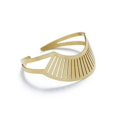 Materials: Raw brass Dimensions: At its widest, the fan focal piece measures 3/4". The cuff is adjustable and fits most adult wrists. Production Studio, Summer Glow, In The Studio, Raw Brass, Mexico City, Portland Oregon, Ring Bracelet, Rose Cut, The Studio