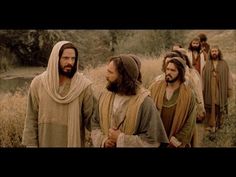 jesus walking with other men in the wilderness