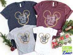 Disney Happy New Year, Happy New Year Shirt, New Year Shirt, Disney Trip Shirts, New Years Shirts, Disney Travel, Custom Made Shirts, Disney Trip, Travel Shirts