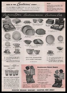 an advertisement for kitchen appliances from the 1950's, with instructions on how to use them