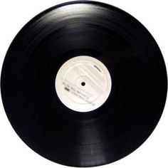 an old vinyl record with white background