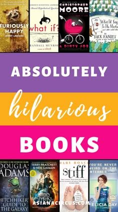 an image of books with the title absolutely hilarious