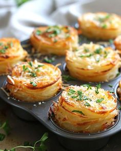 some food that is in a muffin tin