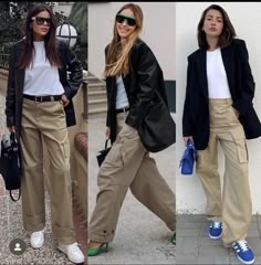 Khaki Pants Outfit Women, Cargo Pants Women Outfit, Khaki Pants Outfit, Pants Outfit Work, Cargo Outfit, Cargo Pants Outfits, Winter Pants Outfit, Beige Outfit, Cargo Pants Outfit