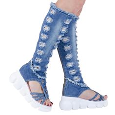 Shoes Birthday Gift, Jeans Sandals, Sport Boots, Jean Sandals, Denim Sandals, Womens Gladiator Sandals, Denim Boots, Jeans Bag, Cute Sandals