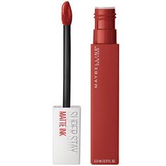 Maybelline’s Superstay Matte Ink™ City Edition lipstick range was inspired by the attitude of Nyc. This highly pigmented lip color features a unique arrow tip for precise application. Ink your lips in up to 16 hours of liquid matte color, now available in range of shades, such as saturated reds, burnt siennas, blues, and terracotta hues. Maybelline Matte Ink, Lipstick Remover, Superstay Maybelline, Best Long Lasting Lipstick, Maybelline Super Stay Matte Ink, Maybelline Superstay Matte Ink, Nude Liquid Lipstick, Red Liquid Lipstick, Maybelline Superstay