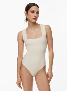 ALLOCATE BODYSUIT | Aritzia Rib Stitch, Sleeveless Bodysuit, Water Supply, Dress Pant, Soft Yarn, Bike Shorts, Summer Sale, Skirt Pants, Shapewear