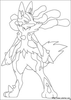 an image of a pokemon coloring pages