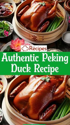 Pecking Duck, Best Duck Recipe, Whole Duck Recipes, Peking Duck Recipe, Peking Roasted Duck, Chicken Main Course, Roasted Duck Recipes, Duck Recipe, Game Hens